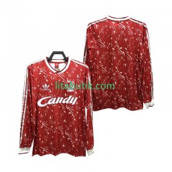 Liverpool 1989 1991 Retro Män Hemma Fotbollströja Långärmad Liverpool 1989 1991 Retro Män Hemma Fotbollströja Långärmad