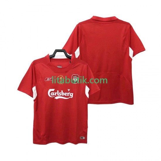 Liverpool 2005 Retro Män Hemma Fotbollströja 2004 Kortärmad