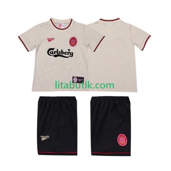 Liverpool LWP 1996 1997 Retro Barn Borta Fotbollströja Kortärmad