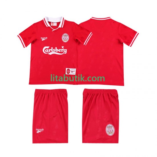 Liverpool LWP 1996 1997 Retro Barn Hemma Fotbollströja Kortärmad