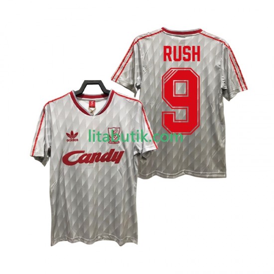 Liverpool Rush 9 1989 1991 Retro Män Borta Fotbollströja Kortärmad