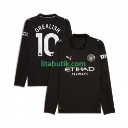 Manchester City Jack Grealish 10 Män Borta Fotbollströja 2025-2026 Långärmad