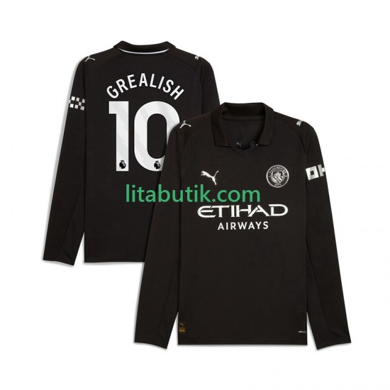 Manchester City Jack Grealish 10 Män Borta Fotbollströja 2025-2026 Långärmad