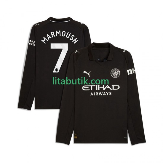 Manchester City Omar Marmoush 7 Män Borta Fotbollströja 2025-2026 Långärmad