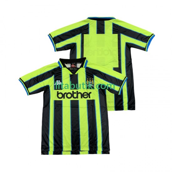Manchester City Retro Män Borta Fotbollströja 1998 1999 Kortärmad