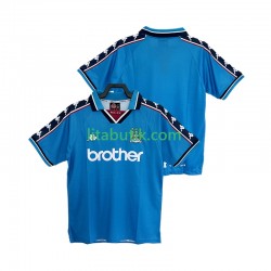 Manchester City 1997 Retro Män Hemma Fotbollströja 1998 Kortärmad