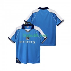 Manchester City 2001 Retro Män Hemma Fotbollströja 1999 Kortärmad