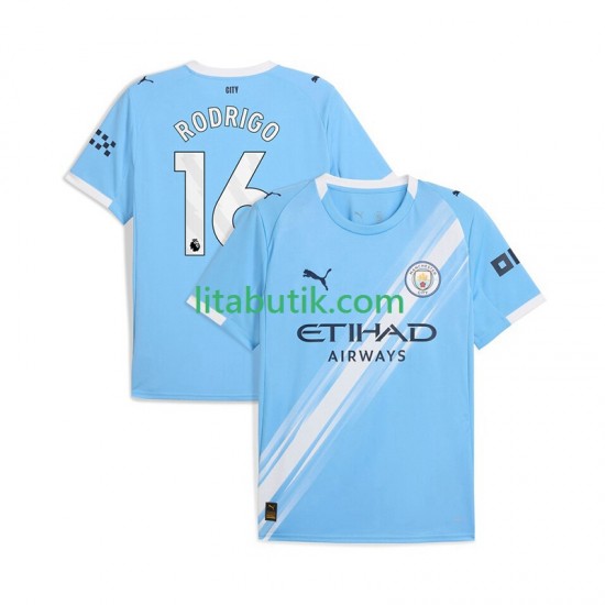 Manchester City Rodrigo Hernandez 16 Män Hemma Fotbollströja 2025-2026 Kortärmad
