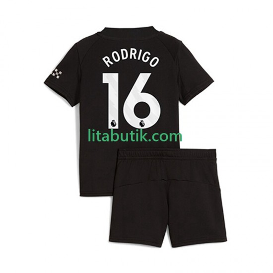Manchester City Rodrigo Hernandez 16 Barn Borta Fotbollströja 2025-2026 Kortärmad