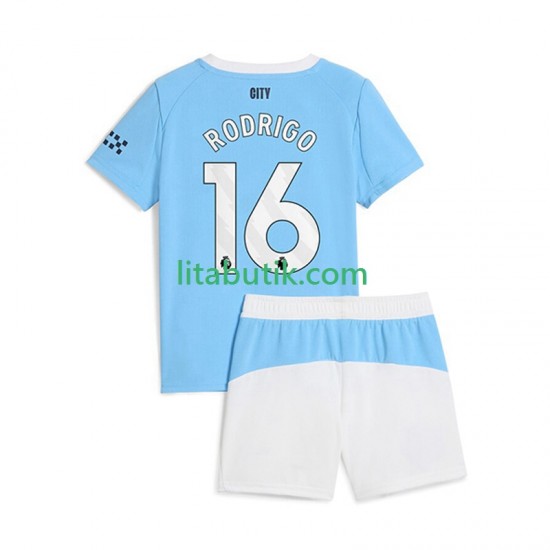 Manchester City Rodrigo Hernandez 16 Barn Hemma Fotbollströja 2025-2026 Kortärmad