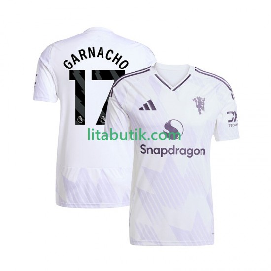Manchester United Alejandro Garnacho 17 Män Borta Fotbollströja 2025-2026 Kortärmad