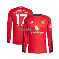 Manchester United Alejandro Garnacho 17 Män Hemma Fotbollströja 2025-2026 Långärmad Manchester United Alejandro Garnacho 17 Män Hemma Fotbollströja 2025-2026 Långärmad