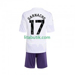 Manchester United Alejandro Garnacho 17 Barn Borta Fotbollströja 2025-2026 Kortärmad Manchester United Alejandro Garnacho 17 Barn Borta Fotbollströja 2025-2026 Kortärmad
