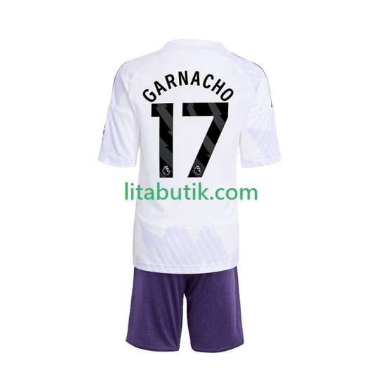 Manchester United Alejandro Garnacho 17 Barn Borta Fotbollströja 2025-2026 Kortärmad