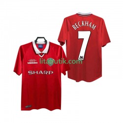 Manchester United BECKHAM 7 2000 Retro Män Hemma Fotbollströja 1999 Kortärmad Manchester United BECKHAM 7 2000 Retro Män Hemma Fotbollströja 1999 Kortärmad