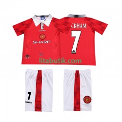 Manchester United BECKHAM 7 1996 1997 Retro Barn Hemma Fotbollströja Kortärmad Manchester United BECKHAM 7 1996 1997 Retro Barn Hemma Fotbollströja Kortärmad