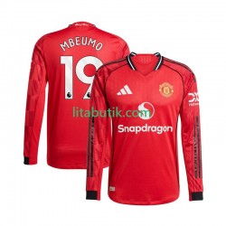 Manchester United Bryan Mbeumo 19 Män Hemma Fotbollströja 2025-2026 Långärmad Manchester United Bryan Mbeumo 19 Män Hemma Fotbollströja 2025-2026 Långärmad