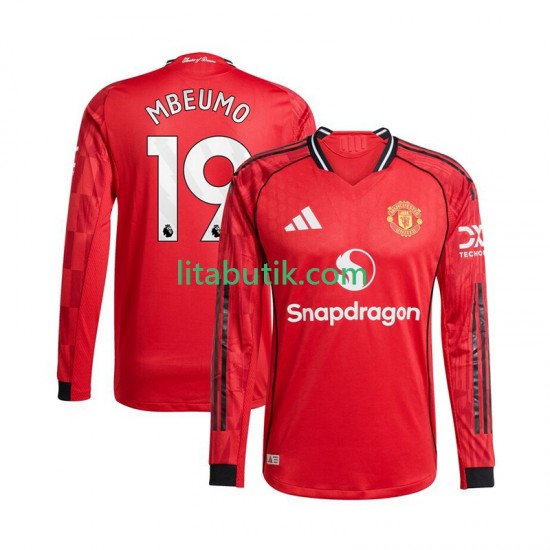 Manchester United Bryan Mbeumo 19 Män Hemma Fotbollströja 2025-2026 Långärmad