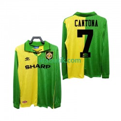 Manchester United CANTONA 7 1992 1994 Retro Män Borta Fotbollströja Långärmad