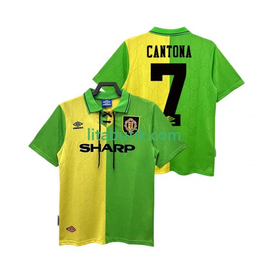 Manchester United CANTONA 7 1992 1994 Retro Män Borta Fotbollströja Kortärmad