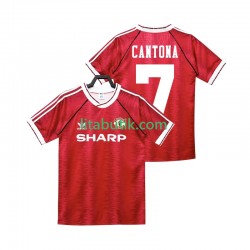 Manchester United CANTONA 7 1990 1992 Retro Män Hemma Fotbollströja Kortärmad