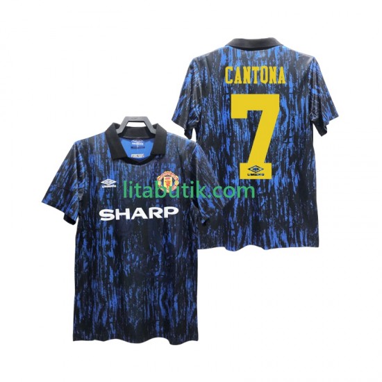 Manchester United CANTONA 7 1993 Retro Män Hemma Fotbollströja Kortärmad