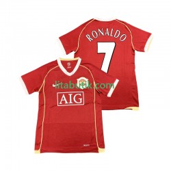 Manchester United Cristiano Ronaldo 7 2007 Retro Män Hemma Fotbollströja 2006 Kortärmad
