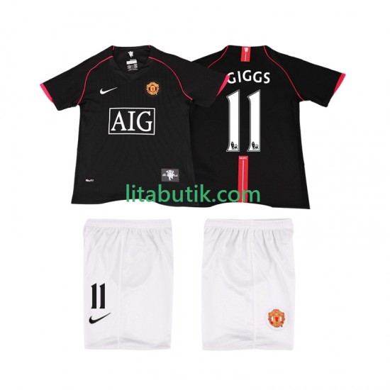 Manchester United GIGGS 11 2007 Retro Barn Borta Fotbollströja 2008 Kortärmad