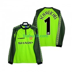 Manchester United SCHMEICHEL 1 2000 Målvakt Retro Män Hemma Fotbollströja 1998 Långärmad Manchester United SCHMEICHEL 1 2000 Målvakt Retro Män Hemma Fotbollströja 1998 Långärmad