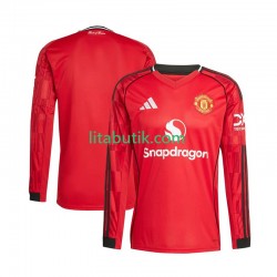 Manchester United Män Hemma Fotbollströja 2025-2026 Långärmad Manchester United Män Hemma Fotbollströja 2025-2026 Långärmad