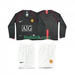 Manchester United 2007 Retro Barn Borta Fotbollströja 2008 Långärmad Manchester United 2007 Retro Barn Borta Fotbollströja 2008 Långärmad