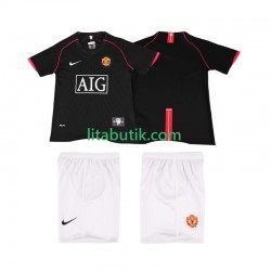 Manchester United 2007 Retro Barn Borta Fotbollströja 2008 Kortärmad Manchester United 2007 Retro Barn Borta Fotbollströja 2008 Kortärmad