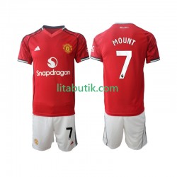 Manchester United Mason Mount 7 Barn Hemma Fotbollströja 2025-2026 Kortärmad