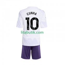 Manchester United Matheus Cunha 10 Barn Borta Fotbollströja 2025-2026 Kortärmad Manchester United Matheus Cunha 10 Barn Borta Fotbollströja 2025-2026 Kortärmad