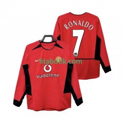 Manchester United RONALDO 7 Retro Män Hemma Fotbollströja 2002 2004 Långärmad Manchester United RONALDO 7 Retro Män Hemma Fotbollströja 2002 2004 Långärmad