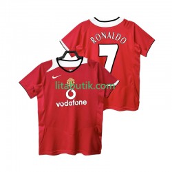 Manchester United RONALDO 7 2005 Retro Män Hemma Fotbollströja 2006 Kortärmad