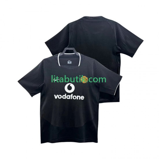 Manchester United Retro Män Borta Fotbollströja 2002 2004 Kortärmad