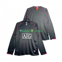 Manchester United 2007 Retro Män Borta Fotbollströja 2008 Långärmad Manchester United 2007 Retro Män Borta Fotbollströja 2008 Långärmad