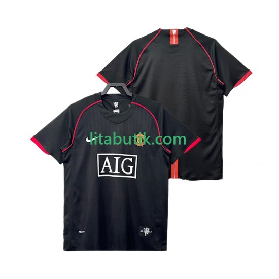Manchester United 2007 Retro Män Borta Fotbollströja 2008 Kortärmad