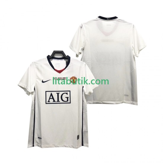 Manchester United Champions League 2009 Retro Män Borta Fotbollströja 2008 Kortärmad