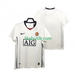 Manchester United Premier League 2009 Retro Män Borta Fotbollströja 2008 Kortärmad Manchester United Premier League 2009 Retro Män Borta Fotbollströja 2008 Kortärmad