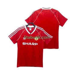 Manchester United 1988 1990 Retro Män Hemma Fotbollströja Kortärmad Manchester United 1988 1990 Retro Män Hemma Fotbollströja Kortärmad