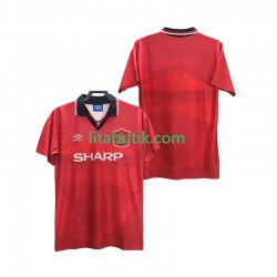 Manchester United 1994 1996 Retro Män Hemma Fotbollströja Kortärmad Manchester United 1994 1996 Retro Män Hemma Fotbollströja Kortärmad