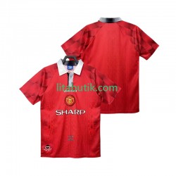 Manchester United 1996 1997 Retro Män Hemma Fotbollströja Kortärmad Manchester United 1996 1997 Retro Män Hemma Fotbollströja Kortärmad