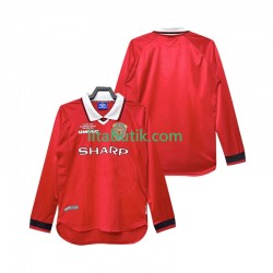 Manchester United 2000 Retro Män Hemma Fotbollströja 1999 Långärmad Manchester United 2000 Retro Män Hemma Fotbollströja 1999 Långärmad