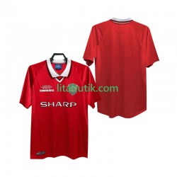 Manchester United 2000 Retro Män Hemma Fotbollströja 1999 Kortärmad Manchester United 2000 Retro Män Hemma Fotbollströja 1999 Kortärmad