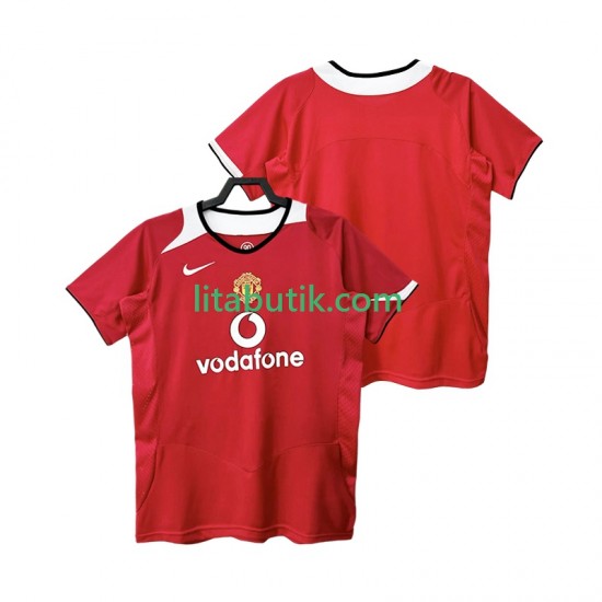 Manchester United 2005 Retro Män Hemma Fotbollströja 2006 Kortärmad