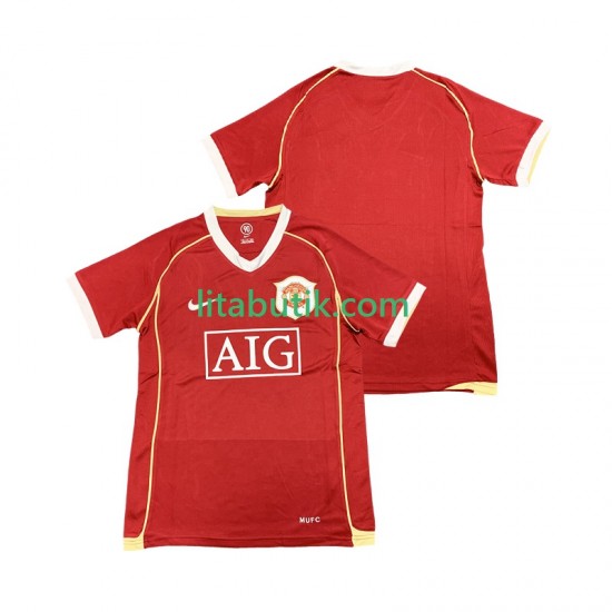 Manchester United 2007 Retro Män Hemma Fotbollströja 2006 Kortärmad