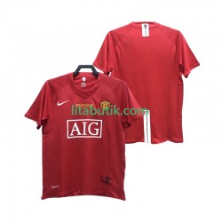 Manchester United 2007 Retro Män Hemma Fotbollströja 2008 Kortärmad Manchester United 2007 Retro Män Hemma Fotbollströja 2008 Kortärmad