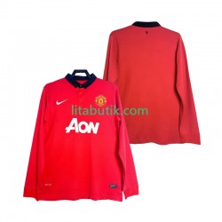 Manchester United 2013 2014 Retro Män Hemma Fotbollströja Långärmad Manchester United 2013 2014 Retro Män Hemma Fotbollströja Långärmad